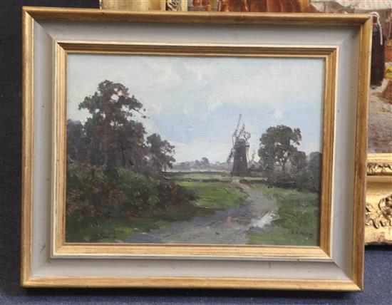 Campbell Archibald Mellon (1878-1955) A Scene in Norfolk 8.5 x 11.5in.